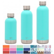 Simple Modern 17oz Bolt Water Bottle - Stainless Steel Hydro Swell Flask - Double Wall Vacuum Insulated Reusable Green Small Kids Metal Coffee Tumbler Leak Proof Thermos - Reflection 569665905